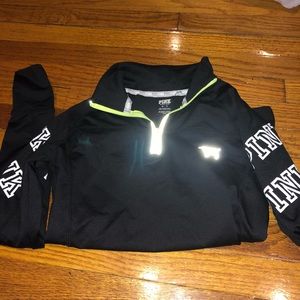 Pink half zip slim jacket